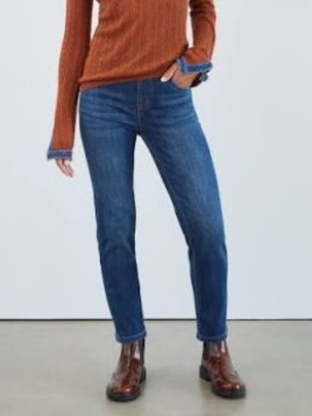FDJ French Dressing Jeans Dark Wash Straight Leg Size 10